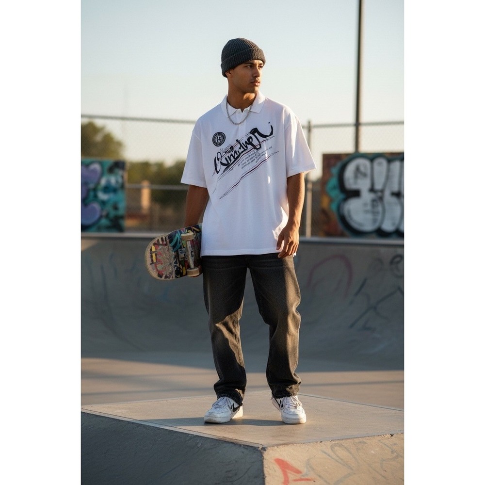 Quicksilver‎ White 3-D Shirt, Made to look Like Claws Marks across the front